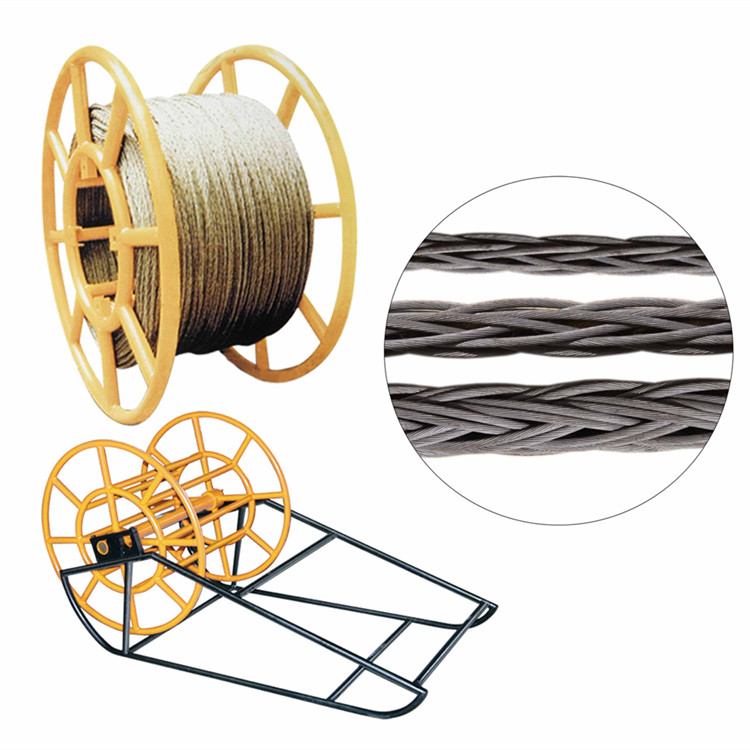 編織鋼絲繩及盤架
